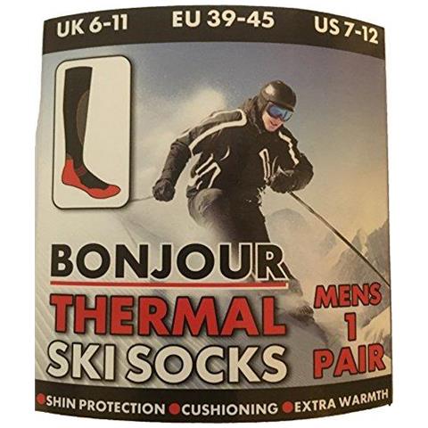 4 Paia Di Mens Elevate Prestazioni Termiche Ski Socks-assortiti-uk 6 - 11 (eur 39 - 45)  - Foto 2