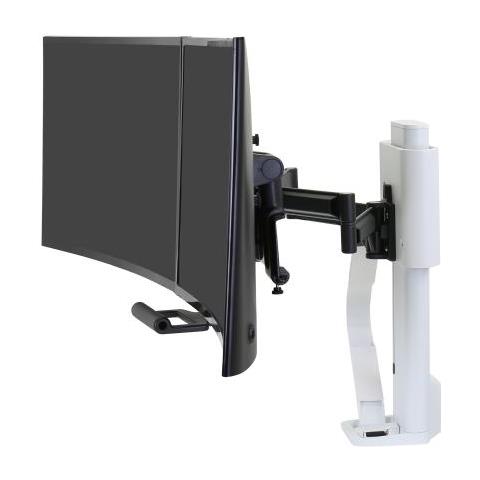 Trace Dual Monitors Panel Clamp Bright White - Foto 2