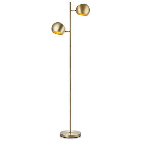 Lampada Da Terra Per Interni 2 Luci Antica, E14 - Foto 3