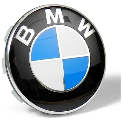 Tappi Coprimozzo Logo Bmw 68mm Serie 1 2 3 4 5 6 7 M Z X Borchie Cerchi Lega - Foto 1