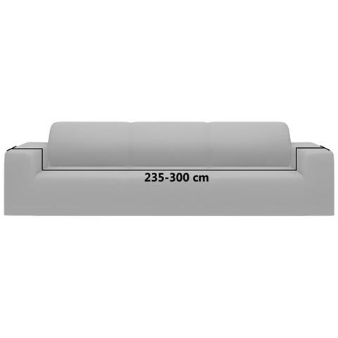 Fodera Elasticizzata Divano 4 Posti In Jersey Poliestere Grigio - Foto 11