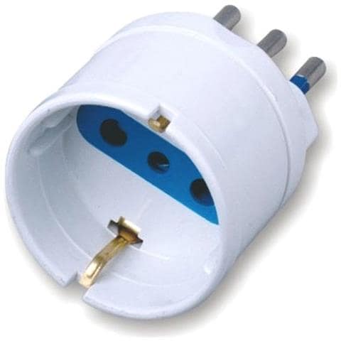 Sl1007 Presa Adattatore Con Spina 16a Presa 2p-t 16a Schuko White - Foto 1