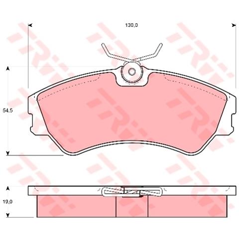 Pattini Freno Volkswagen Transporter T4 Bus 2.5 Gdb862 - Foto 1