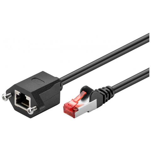 Goobay Cat 6 F /utp 0.5m Cavo Di Rete Nero 0,5 M Cat6 F /utp (ftp) - Foto 1
