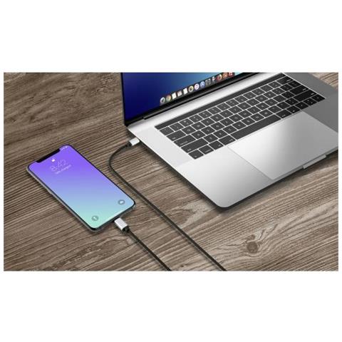 Cavo Di Collegamento Usb Per Telefono Cellulare 1x Spina Usb-c - 1x Spina Apple Lightning 200 M Nero (rf-43534 - Foto 2