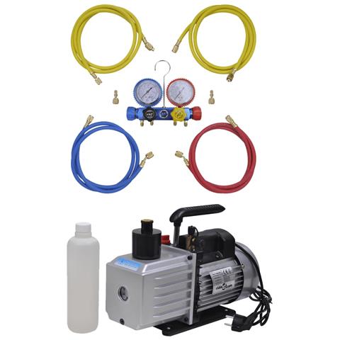 Kit Pompa Di Aspirazione 100 L /min Con Manometro A 4 Vie - Foto 1