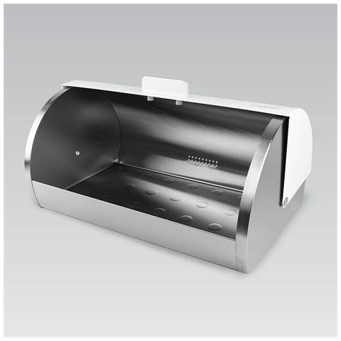 Portapane Feel Maestro Mr-1676 Bianco Argentato Acciaio Acciaio Inossidabile - Foto 2