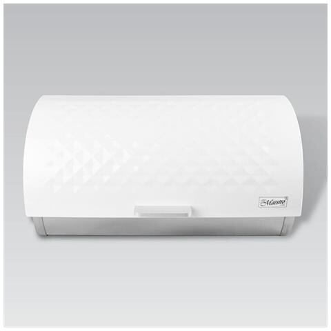 Portapane Feel Maestro Mr-1676 Bianco Argentato Acciaio Acciaio Inossidabile - Foto 4