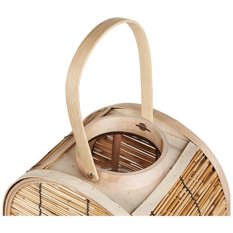 Lanterna In Rattan 30 Cm Naturale Bistal - Foto 2