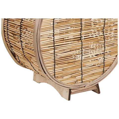 Lanterna In Rattan 30 Cm Naturale Bistal - Foto 6