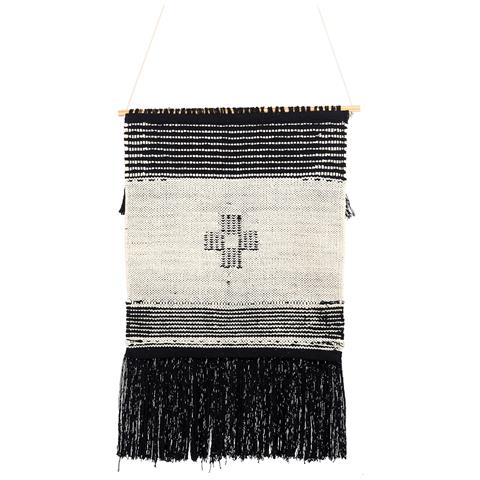 Decorazione Da Parete In Tessuto Larkana Rettangolare Cotone Beige - Foto 2