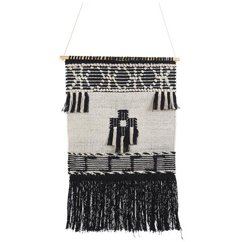 Decorazione Da Parete In Tessuto Larkana Rettangolare Cotone Beige - Foto 6