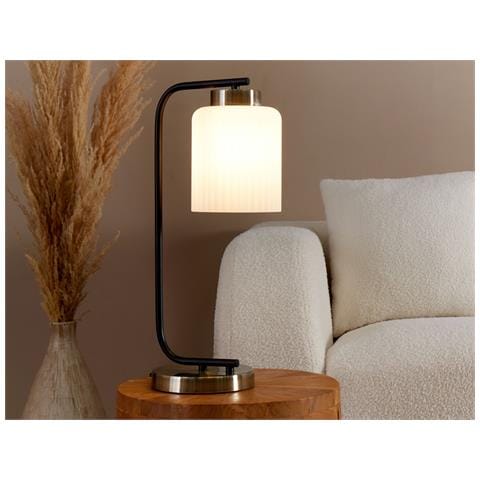 Lampada Da Tavolo Caudelo Metallo Nero - Foto 1