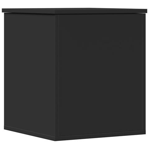 Contenitore Portaoggetti Nero 40x42x46 Cm Legno Multistrato - Foto 2