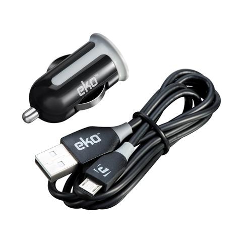 Set Caricatore Accendisigari 1a Con Cavo Micro-usb 1m, Nero - Foto 1