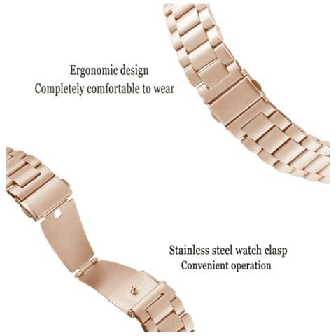 Cinturino Compatibile Con Huawei Watch Gt In Acciaio Inossidabile Oro - Foto 2