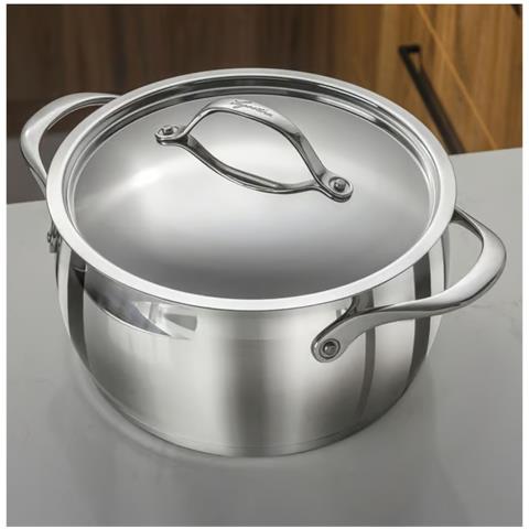 Pentola In Acciaio Inox 26 Cm + Coperchio - 011108031626 - Foto 4