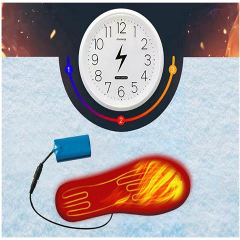 Solette Riscaldate Con Batterie Ricaricabili (durata Della Batteria Di 4 Ore)  S - Foto 7