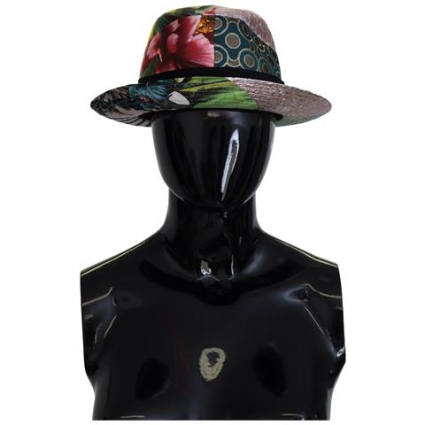 Cappello Fedora A Tesa Larga Da Donna Patchwork Multicolore - 57 Cm-s - Foto 1
