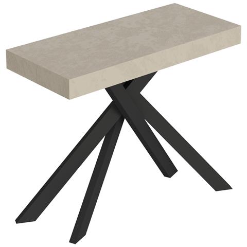 Consolle Allungabile 90x40/196 Cm Saki Premium Small Cashmere Gambe Antracite - Foto 1