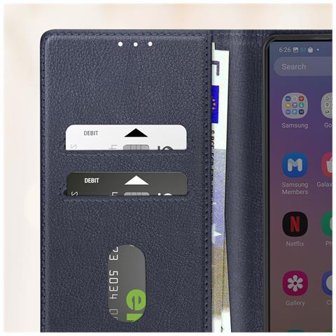 Cover A Libro Per Galaxy S25 Ultra Aletta Multifunzione Supporto Video - Foto 5