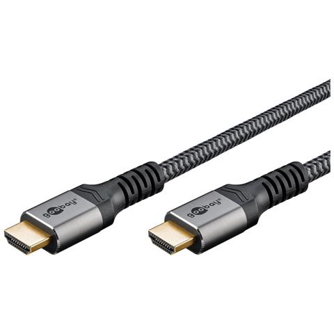 Cavo HDMI 3 m Tipo A Standard Nero Argento - Foto 1