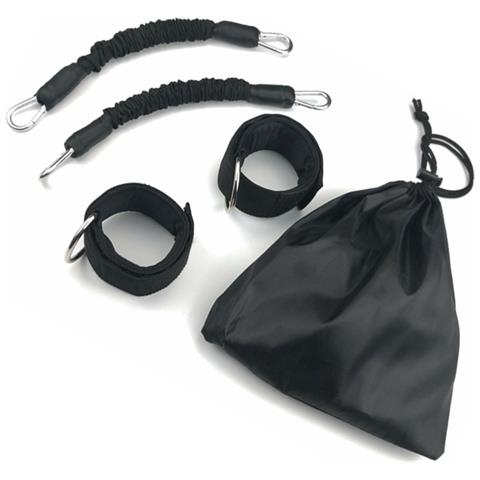 Set Di Fasce Di Resistenza Con Cinturini Per Le Gambe Per L'allenamento Di Taekwondo Black 70-80 Libbre - Foto 2