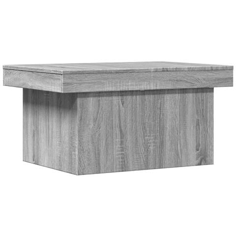 Tavolino Da Salotto Grigio Sonoma 80x55x40 Cm Legno Multistrato - Foto 2