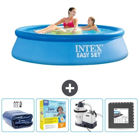 Piscina Fuori Terra - In Giro - 244x244x61 Cm - Blu - Include Accessori Coordinati Cb68 - Foto 1