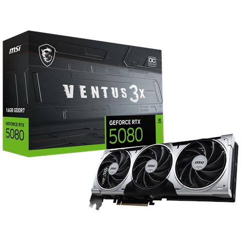 VENTUS GEFORCE RTX 5080 16G 3X OC PLUS scheda video NVIDIA 16 GB GDDR7 - Foto 1