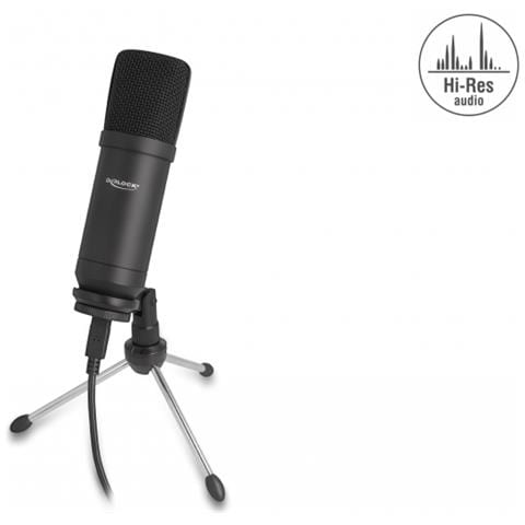 Microfono a condensatore USB con supporto 24 Bit / 192 kHz per PC e portatile - Foto 1