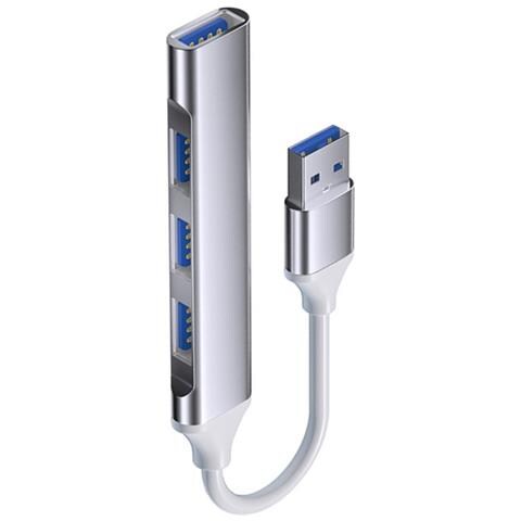 Adattatore Usb-c A 4 Porte: Espandi La Connettività Con Usb 2.0 E 3.0 Grey - Foto 2