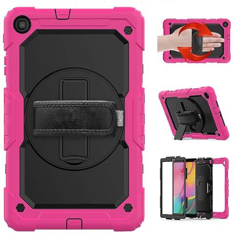 Custodia Per Samsung Galaxy Tab A7 Lite 8,7"" Supporto Tracolla Rosa - Foto 4