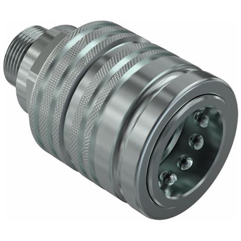 Innesto Rapido Valvola Femmina 1/2"" Din2353 M16 (10l) Confezione Da 5 Pezzi - Foto 1