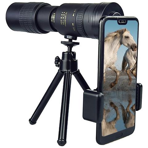 Telescopio Monoculare Zoom 10-30x30mm Con Clip Per Telefono E Treppiede - Vetro Ottico Ad Alta Definizione - Foto 5