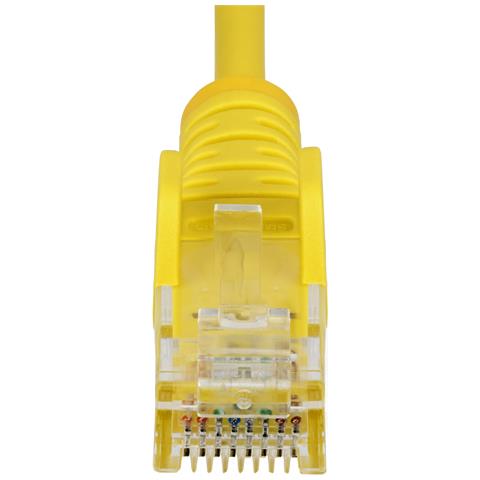 Cavo Ethernet CAT6 Giallo da 15m; Patch UTP con Plug RJ45 Antigroviglio e Rilievi di Trazione, Cavo Lan Slim in Rame Puro 28AWG, Sottoposto a test Fluke - Foto 2