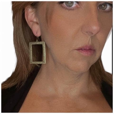 Ciondolo Rettangolare In Oro - Foto 2