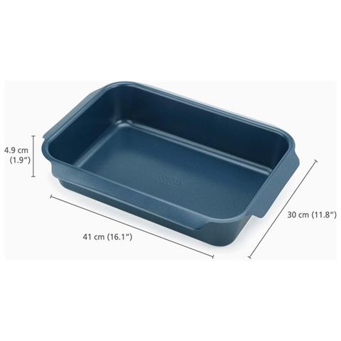 Teglia Da Arrosto Antiaderente Nest Oven Grande Per Arrostire Alimenti Design Impilabile Con Manici Facili Da Afferrare Colore Blu - Foto 5