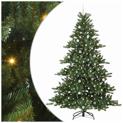 Albero di Natale Artificiale con Rami Pieghevoli Verde 240 cm - Foto 1