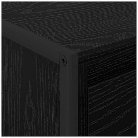 Tavolino da salotto con cassetto Rovere Nero 100 x 46 x 40 cm - Foto 9