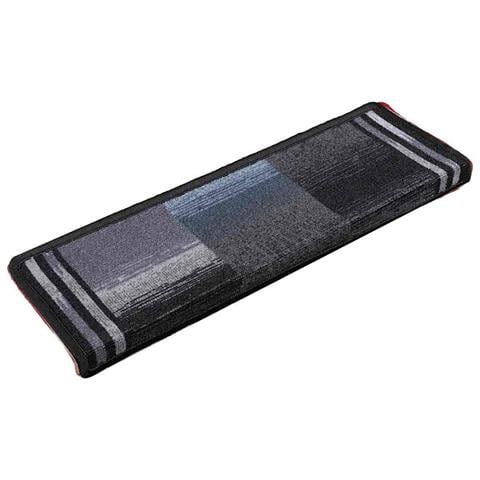 Tappetini per Scale Autoadesivi 5 pz 65x21x4 cm Nero e Grigio - Foto 2