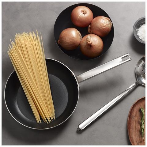 Padella in acciaio e alluminio anriaderente 28 cm - adatto all'induzione - Cucina professionale anche a casa - Made in Italy - Foto 2