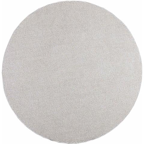 Tappeti per area HUARTE Crema e Grigio Ø 200 CM Poliestere - Foto 1