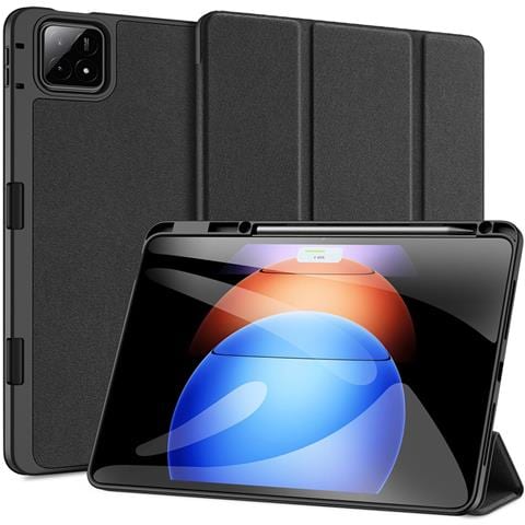 Cover per Pad 6S Pro 12.4 - Pelle /PU, Nero, Auto Wake /Sleep - Foto 1
