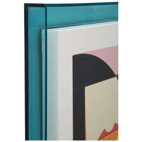 Stampa Su Tela Picassy Modello A Con Cornice Turchese - Foto 2