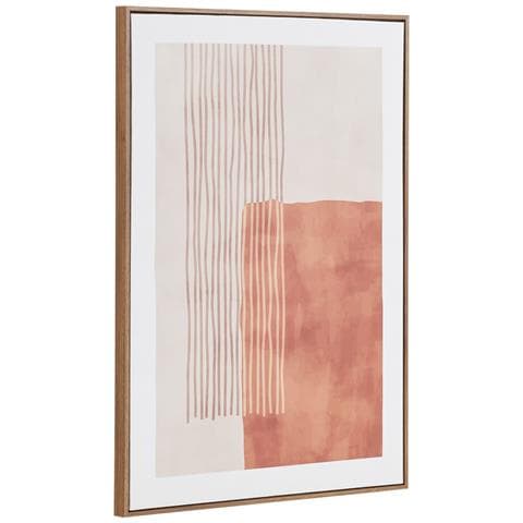Stampa Su Tela Con Cornice Mina-marrone-tessuto-2,5x50x70 Cm - Foto 2