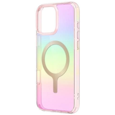 Uniq Iridescia Custodia Di Ricarica Magnetica Per Iphone 16 Pro Max - Rosa - Foto 1