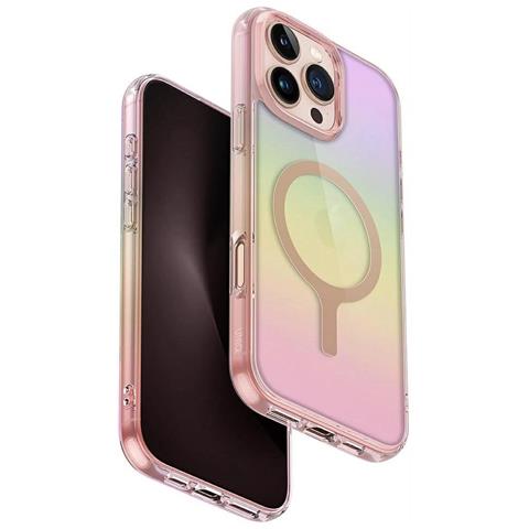 Uniq Iridescia Custodia Di Ricarica Magnetica Per Iphone 16 Pro Max - Rosa - Foto 2
