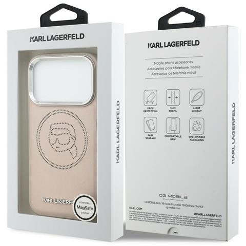 Custodia Per Iphone 17 Pro Con Magsafe, Rosa Karl Lagerfeld - Foto 7