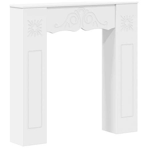 Cornice per camino Bianco 102 x 20 x 102 cm - Foto 1